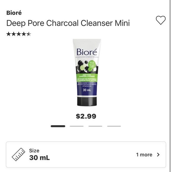 🆕 6 x Biore Deep Pore Charcoal Cleansers, 30mL - Picture 7 of 7